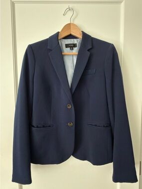 J. Crew Parke Blazer in Bi-Stretch - Navy Blue Size S